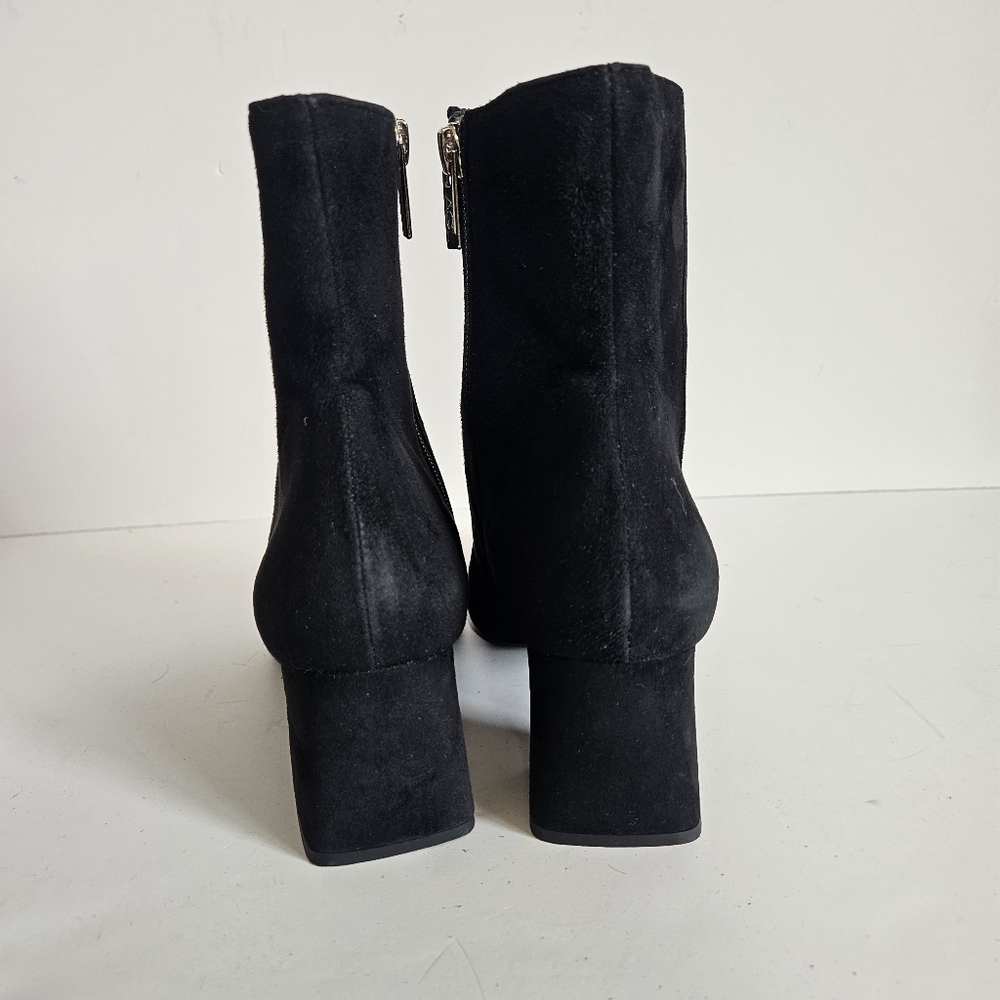 AGL Attilio Giusti Leombruni Black Sueded Leather Pointed Toe Boot 39.5 - Picture 4 of 13